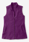 Zip-Front Microfleece Vest, , alternate image number null