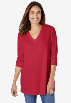 Three-Quarter Sleeve Thermal Sweatshirt