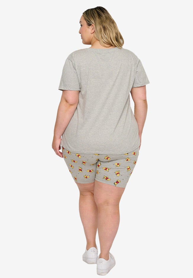Disney Winnie The Pooh T-Shirt & Bike Shorts 2-Piece Set, , on-hover image number 1