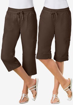 Plus Size Cotton Cargo Pants
