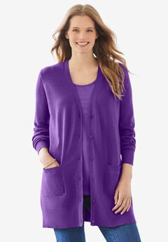 Perfect Longer-Length Cotton Cardigan