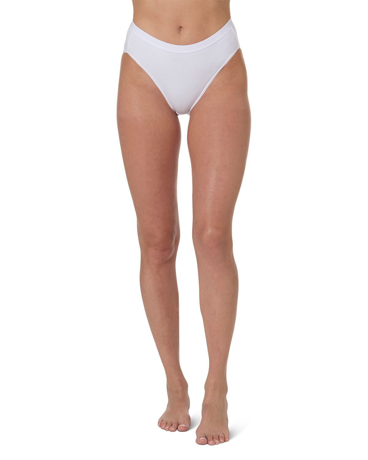 Combed Cotton Basic Hipster Panties 3 Pack, WHITE, alternate image number 2