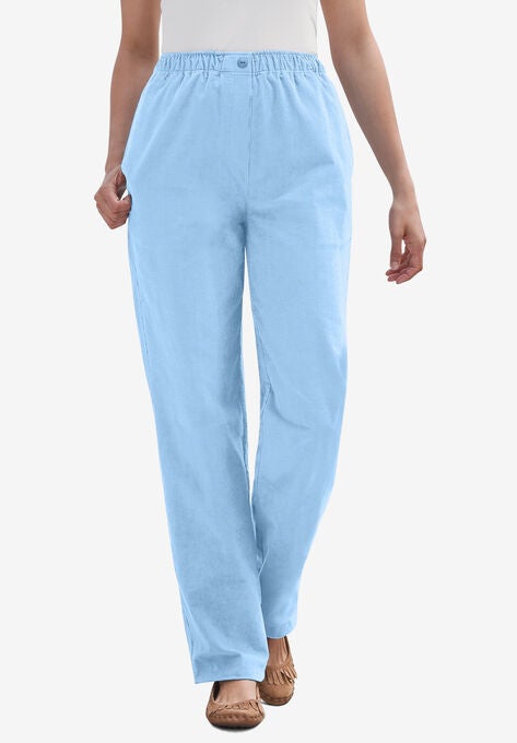 Mockfly Straight Leg Corduroy Pant Woman Within