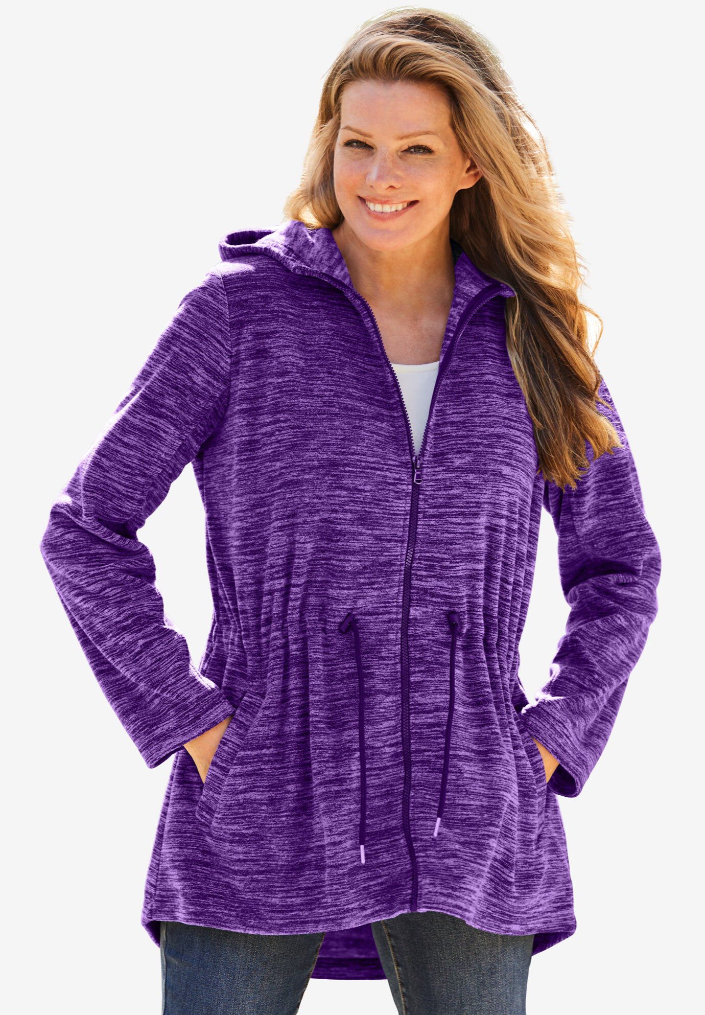 Plus Size Microfleece Jackets for Women 