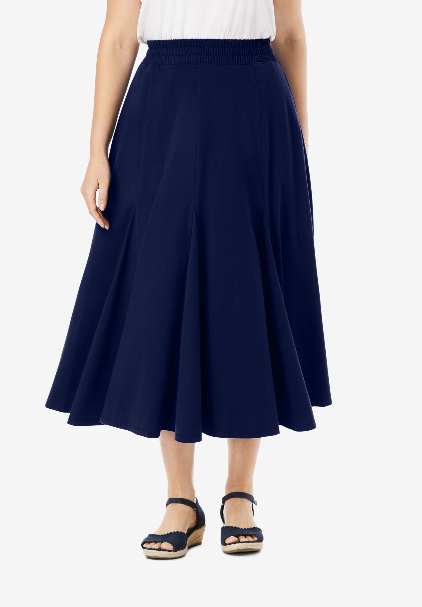 woman within maxi skirts