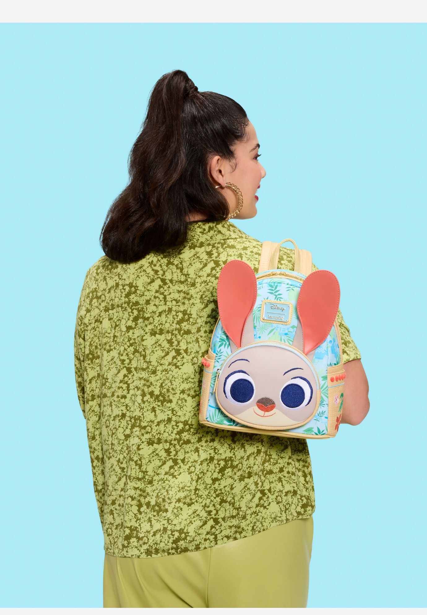 Loungefly Disney Zootopia 2 Judy Hopps Mini Backpack Handbag, BLUE, alternate image number 5