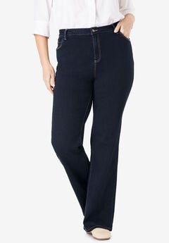 Plus Size Colored Bootcut Jeans
