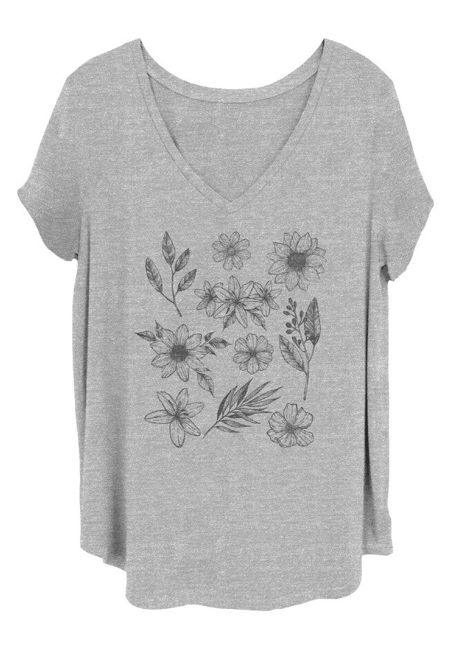 Flower Grid, HEATHER GREY, hi-res image number 0