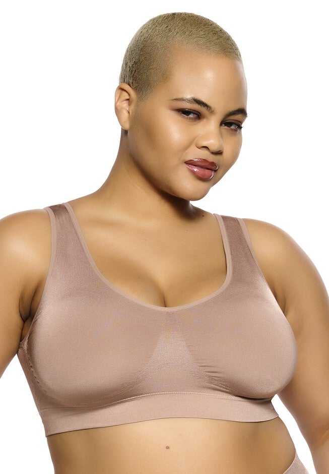 Body Smooth Seamless Wireless Bralette, ROSE TAN, hi-res image number 0