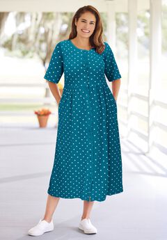 Button-Front Essential Dress