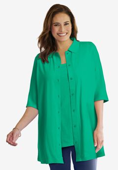 Knit Shirt With Free Tank