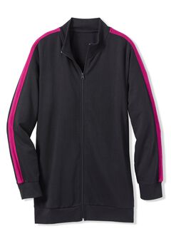 Side Stripe French Terry Zip Jacket