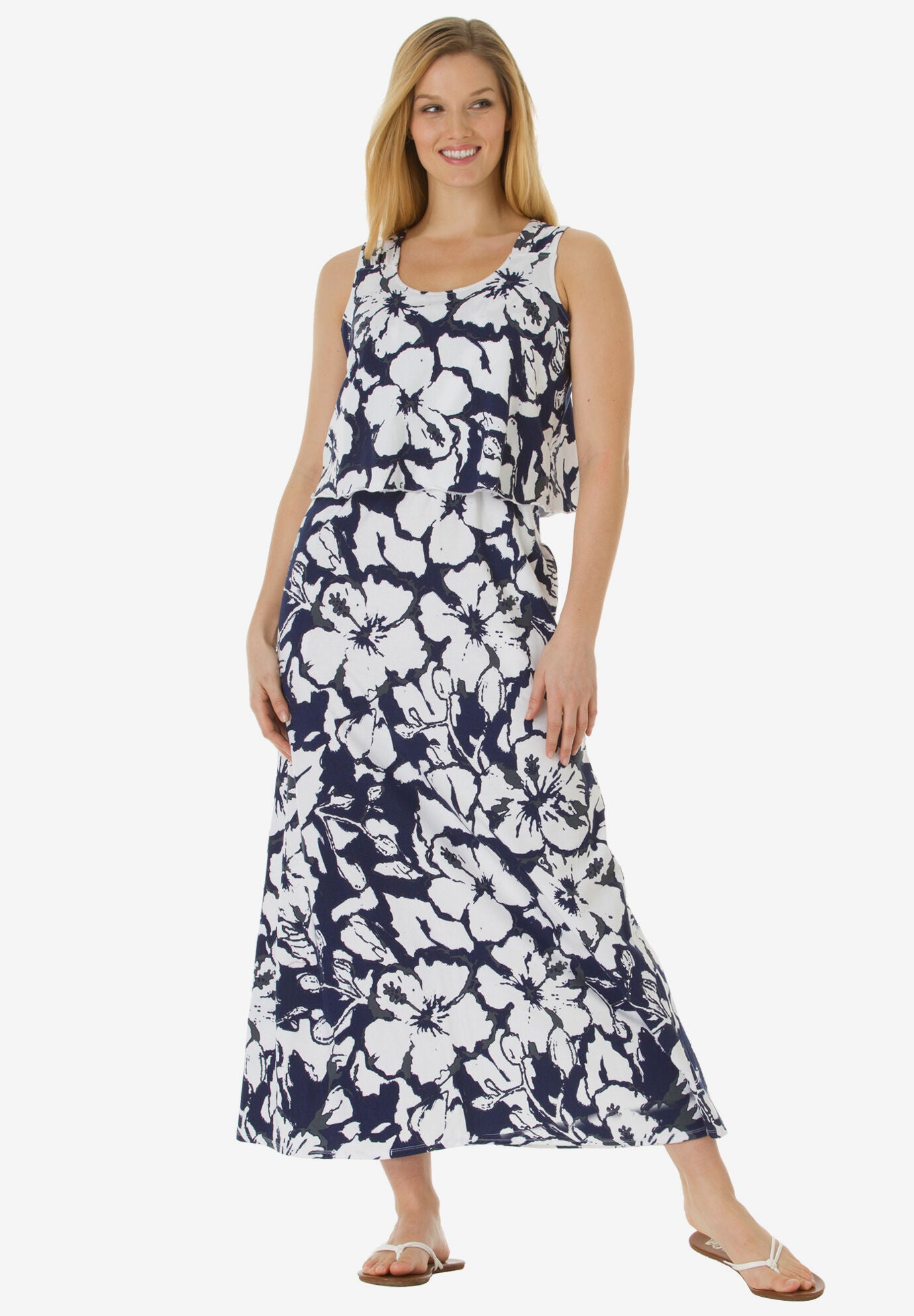 Popover maxi dress top