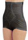 No Top Roll Shapette High Waist Brief w/ Zipper, BLACK, hi-res image number null