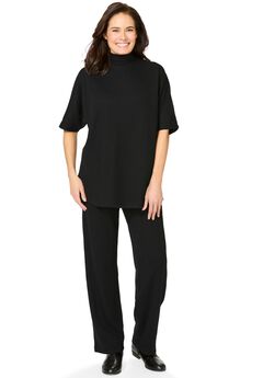 Ribbed-Knit Pant Set