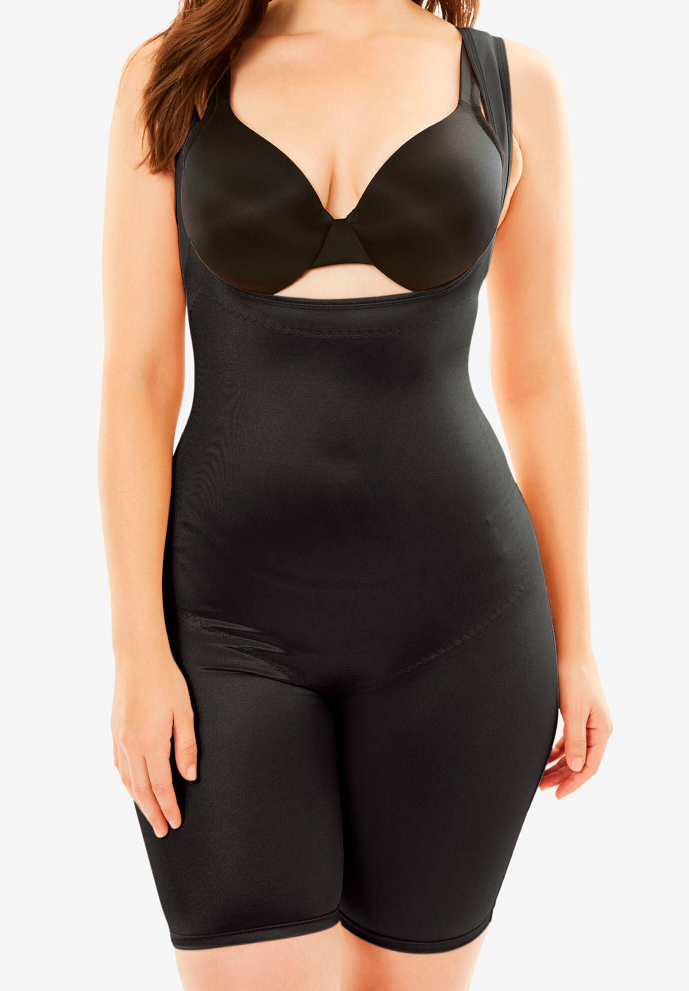 secret solutions plus size body shapers woman within plus size strapless shapewear