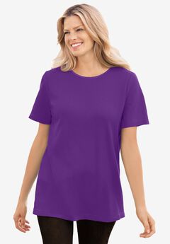 Waffle Thermal Satin Trim Tee