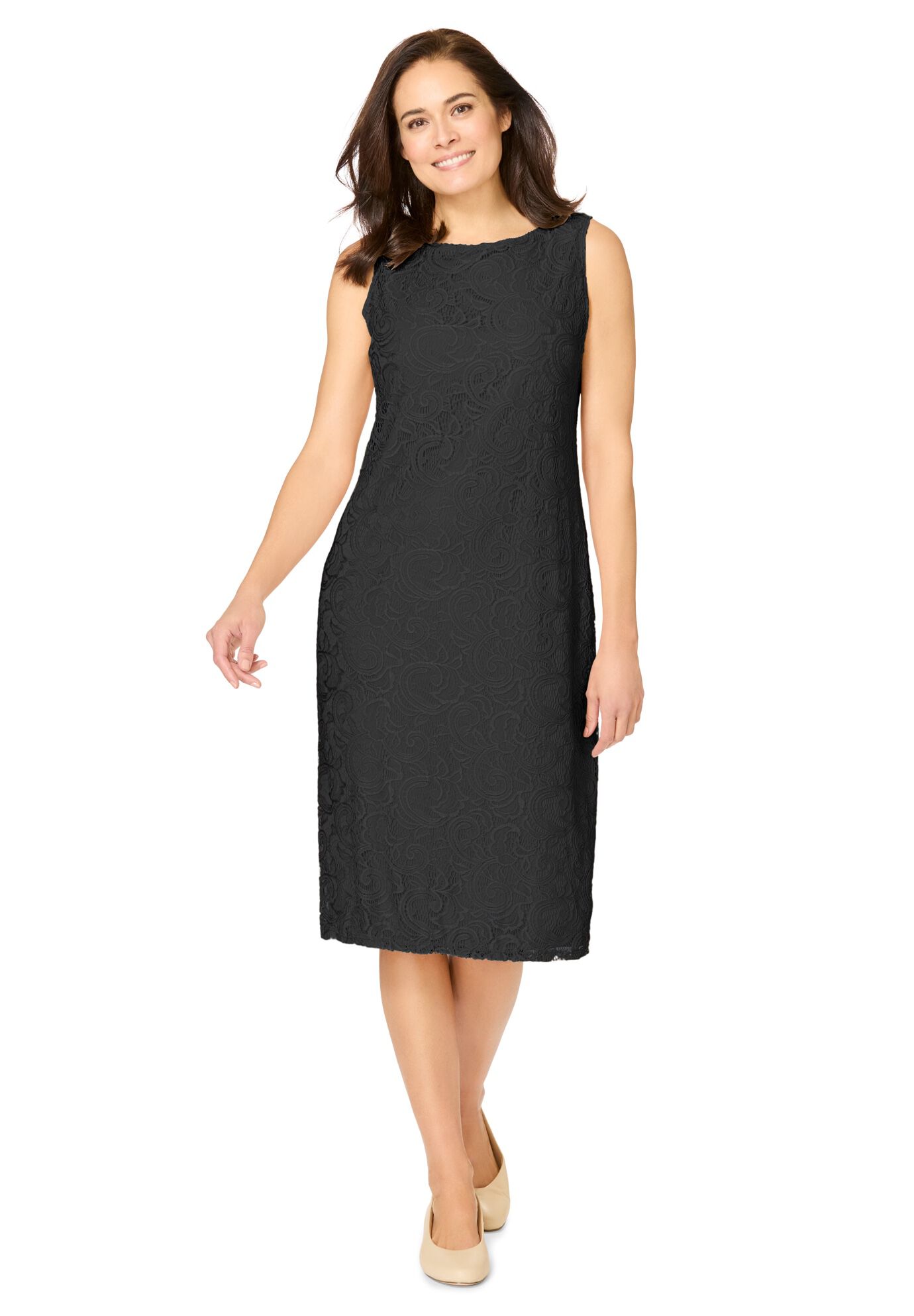 2 piece Lace Jacket Dress, BLACK, alternate image number 3
