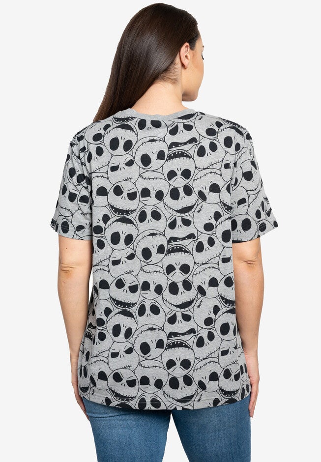 Jack Skellington T-Shirt Nightmare Before Christmas Gray, , on-hover image number 1