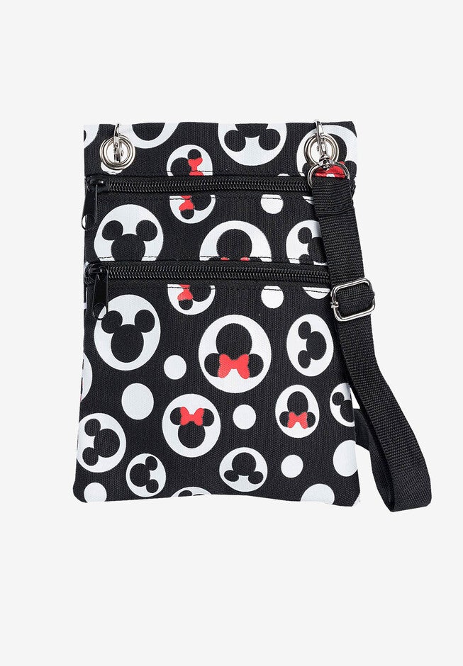 Disney Mickey & Minnie Mouse Passport Bag All-Over Print Travel Crossbody Purse, , alternate image number 2