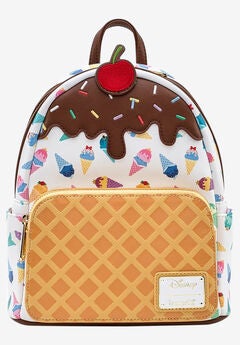 Loungefly x Disney Princess Ice Cream Cone Mini Backpack Handbag All-Over Print