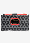 Loungefly X Disney Women'S Mickey Mouse Snap Flap Wallet Black Red Icons Wallet, , on-hover image number null