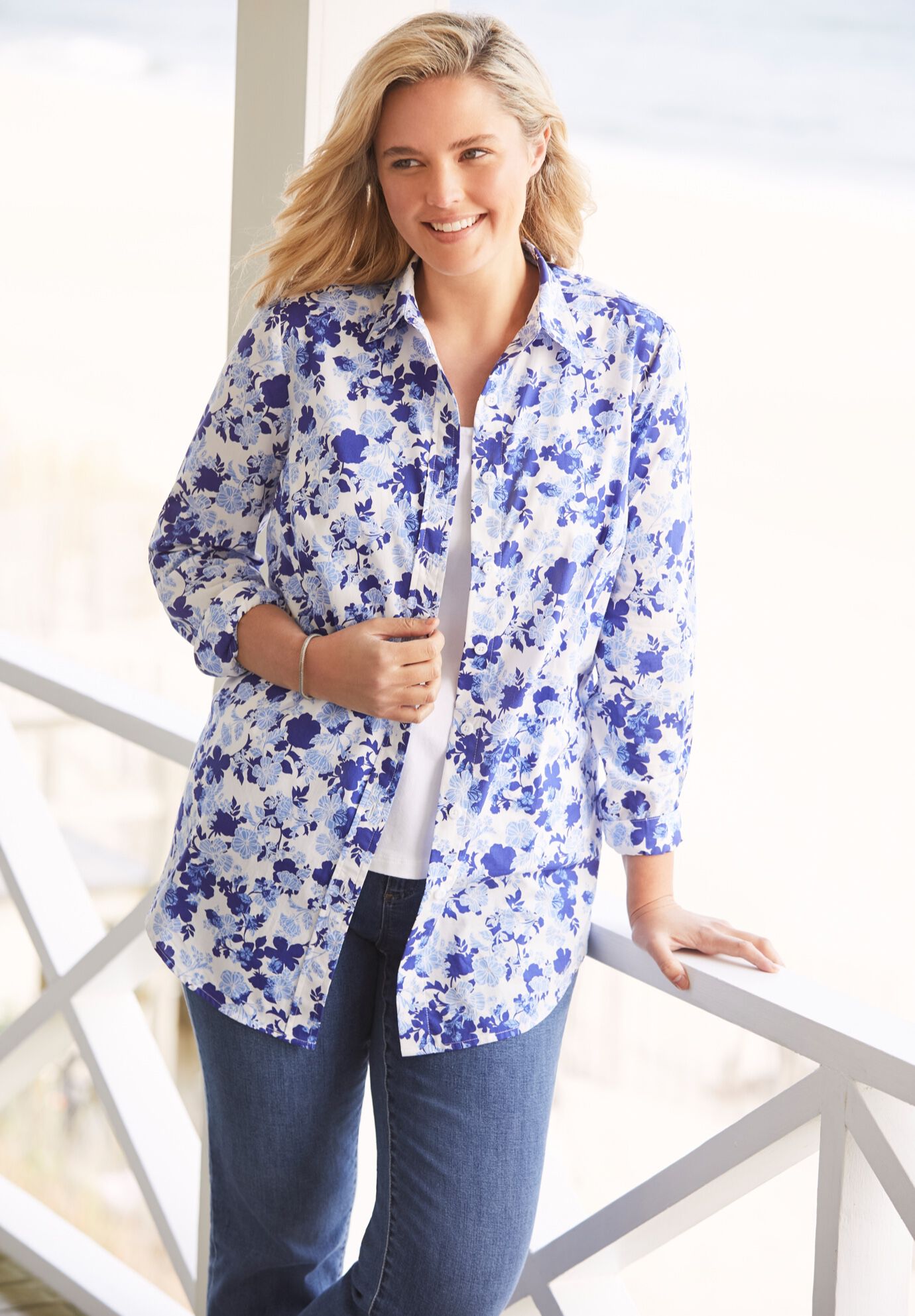 Perfect Long-Sleeve Button Down Shirt 
