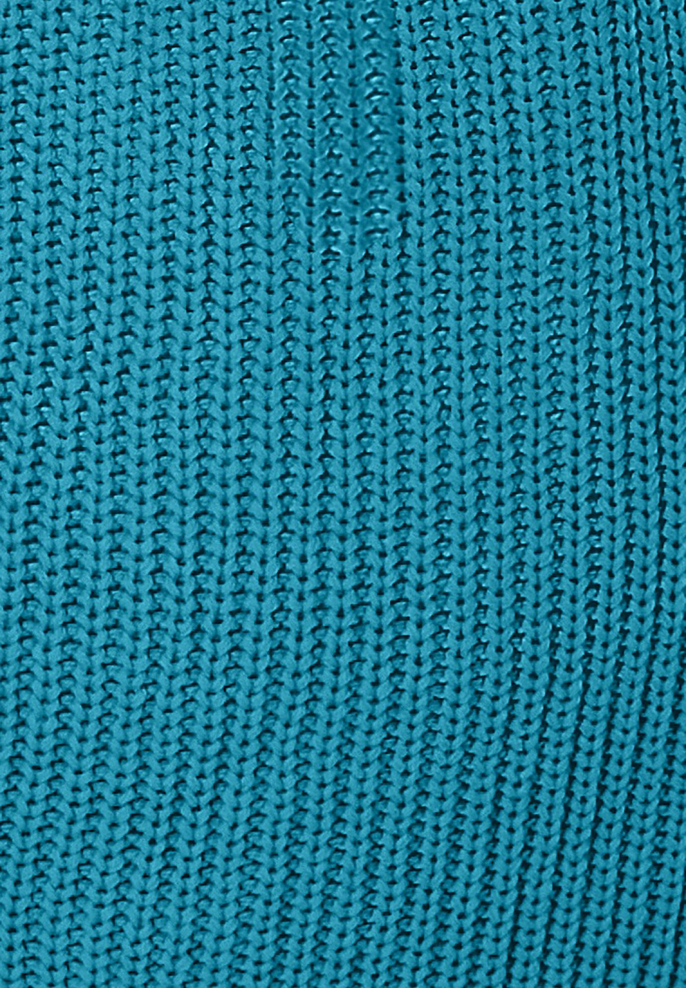 Button-Front Shaker Cardigan Sweater, DEEP TEAL, alternate image number 3