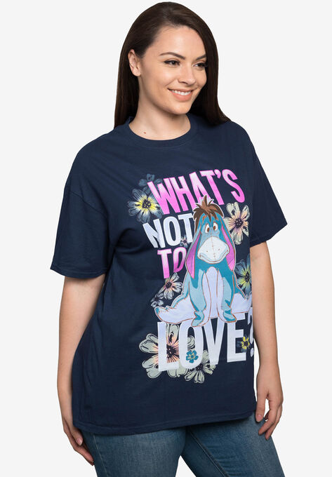 Disney Eeyore T-Shirt What's Not to Love Navy Blue, , alternate image number null