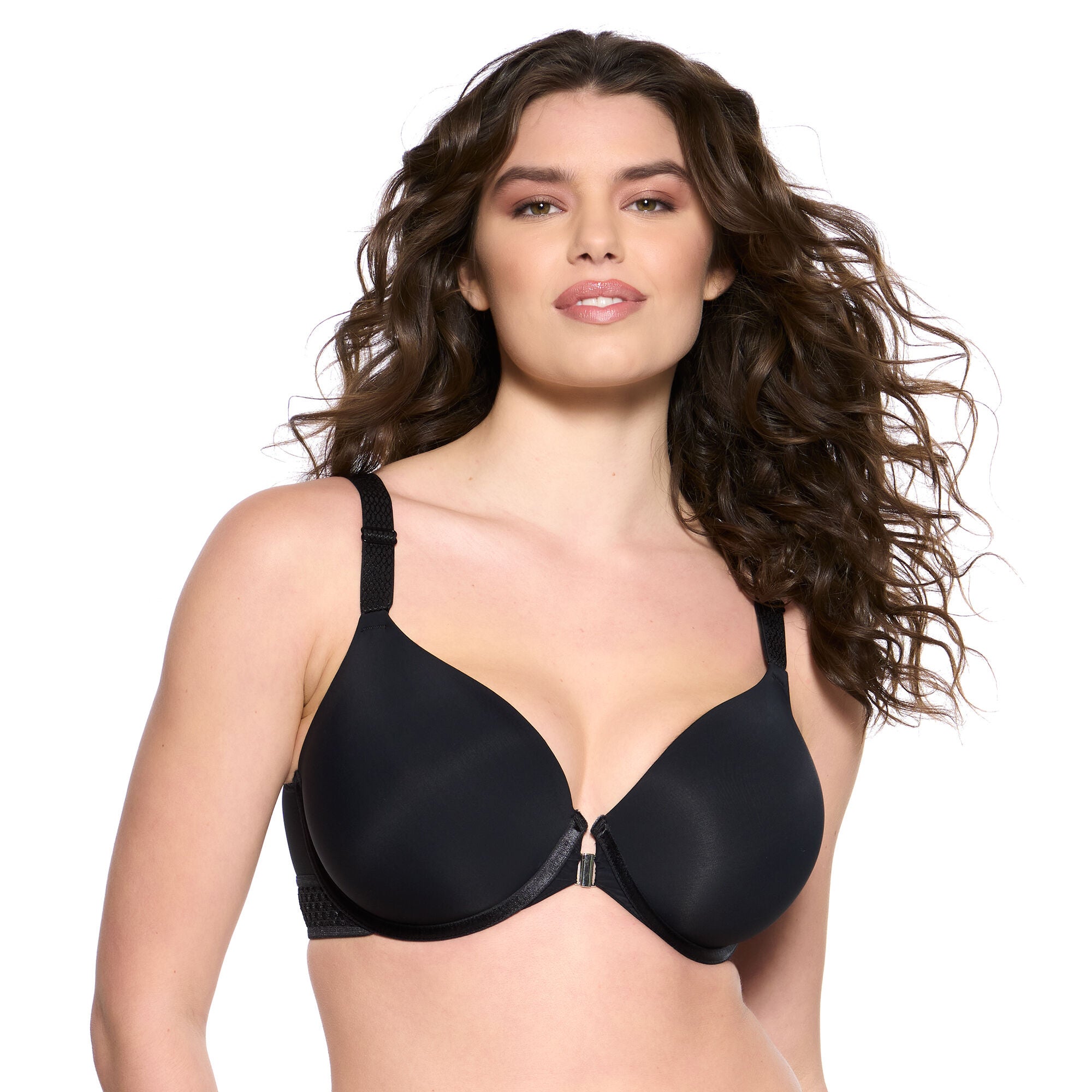 Body Soft Back Smoothing T-Shirt Bra, BLACK, hi-res image number 0