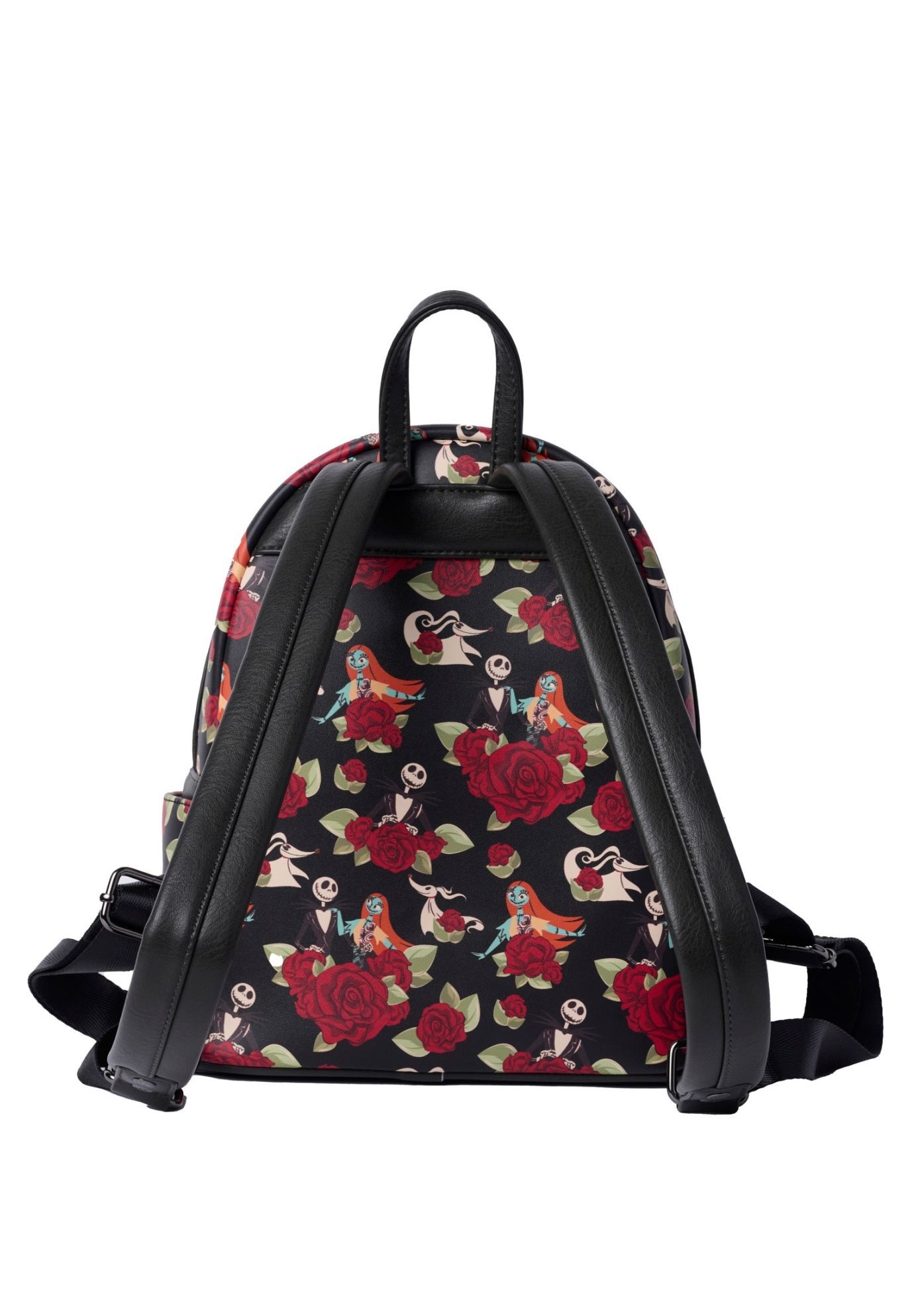 Loungefly x The Nightmare Before Christmas Jack Skellington Floral Mini Backpack, BLACK, on-hover image number 1