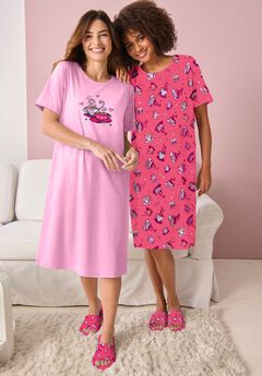 Plus Size Sleeveless Cotton Nightgowns
