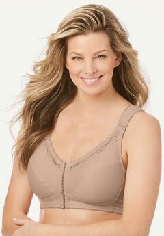 Front-Close Cotton Wireless Posture Bra