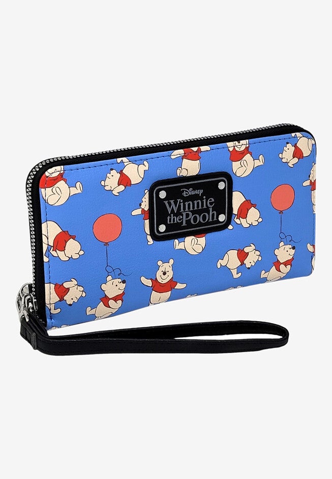 Winnie The Pooh Bear All-Over Print Zip Around Wallet Wristlet, , on-hover image number 1
