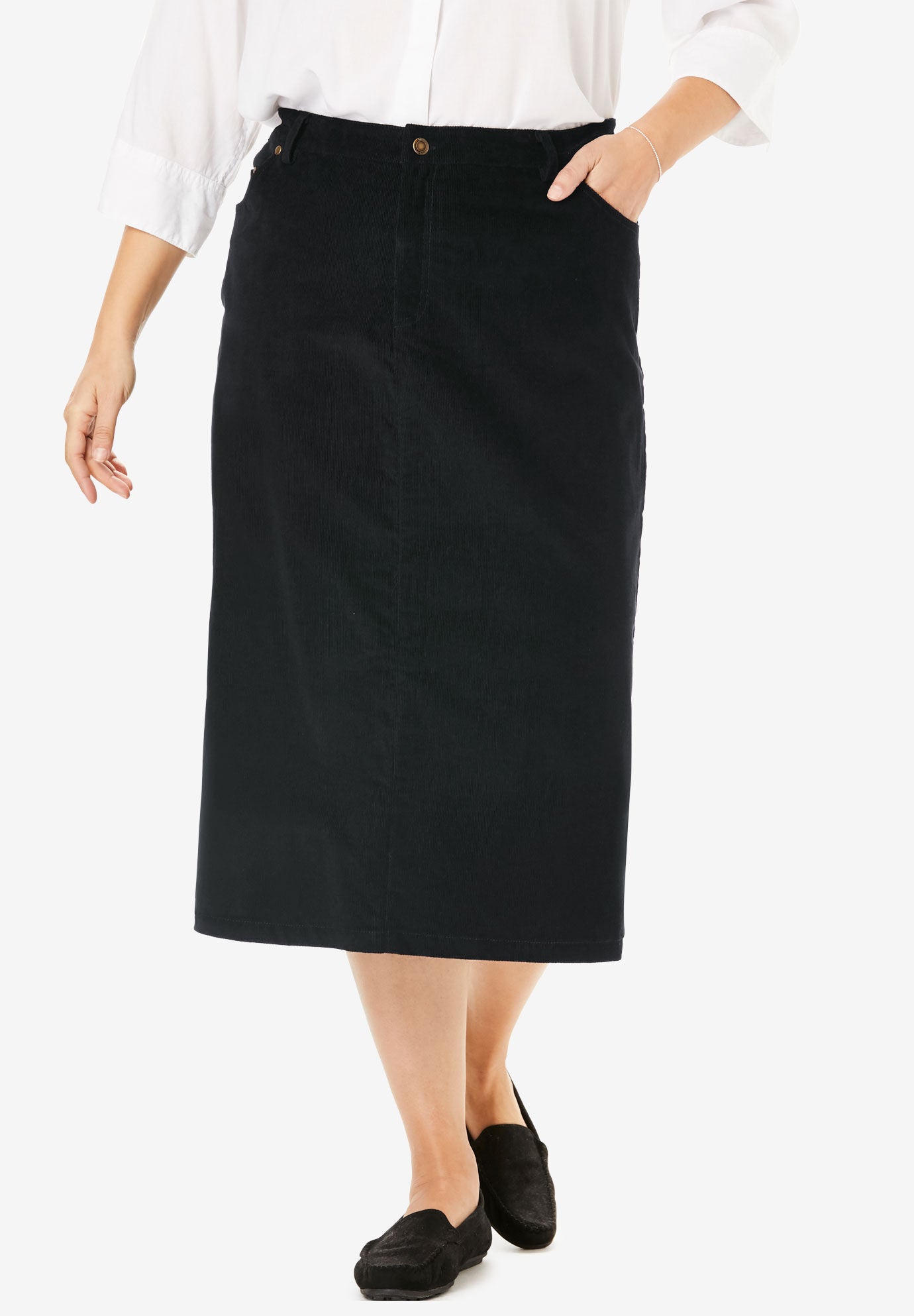 Women's corduroy skirt king clearance