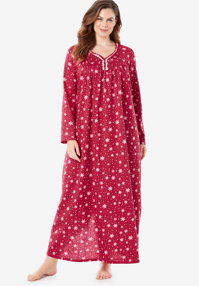 Long Pintucked Sleep Gown by Only Necessities® | Woman Within