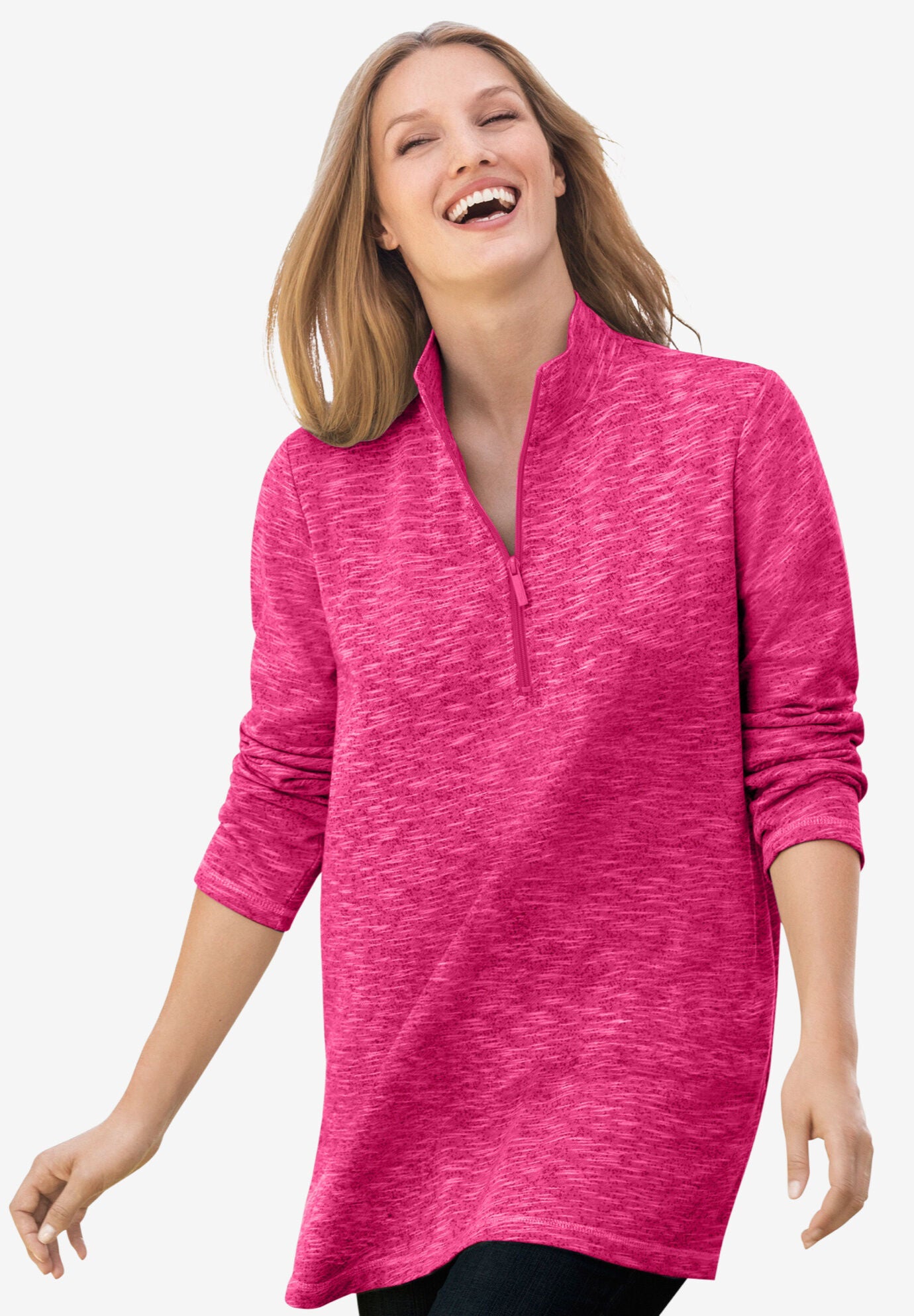 French Terry Quarter-Zip Sweatshirt 