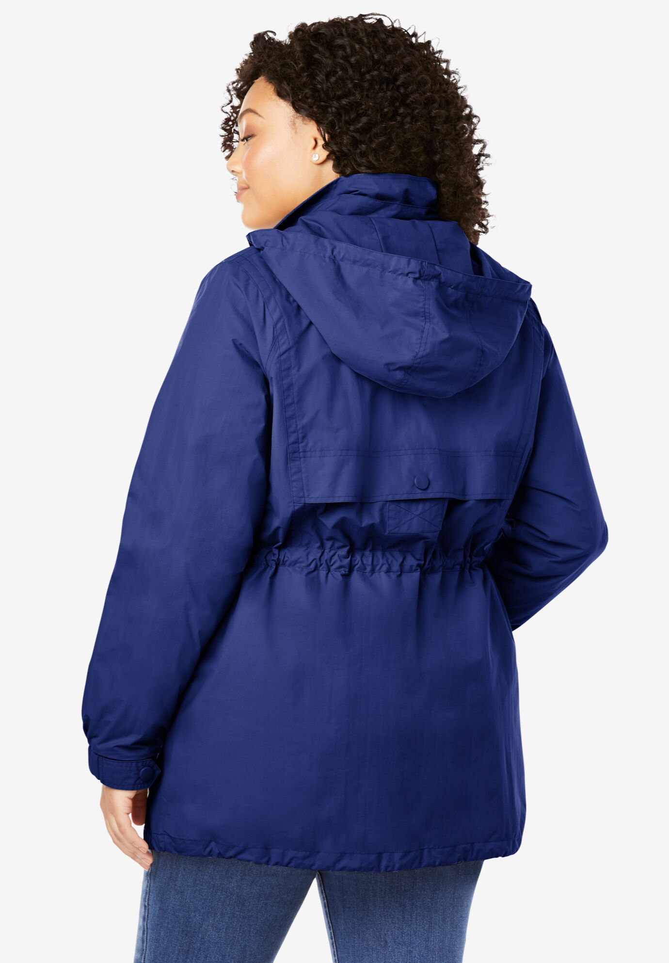 MISSY New Plain Jacket Plus Size RAIN MAC Ladies Parka Womens Festival Raincoat Size 8-24 Plain 