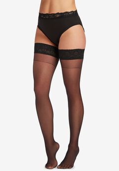 MeMoi Floral Lace Thigh Tights