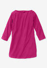 Perfect Three-Quarter Sleeve Boatneck Tee, , alternate image number null