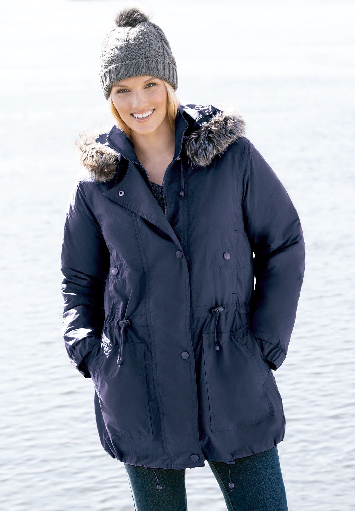 Woman within clearance taslon anorak
