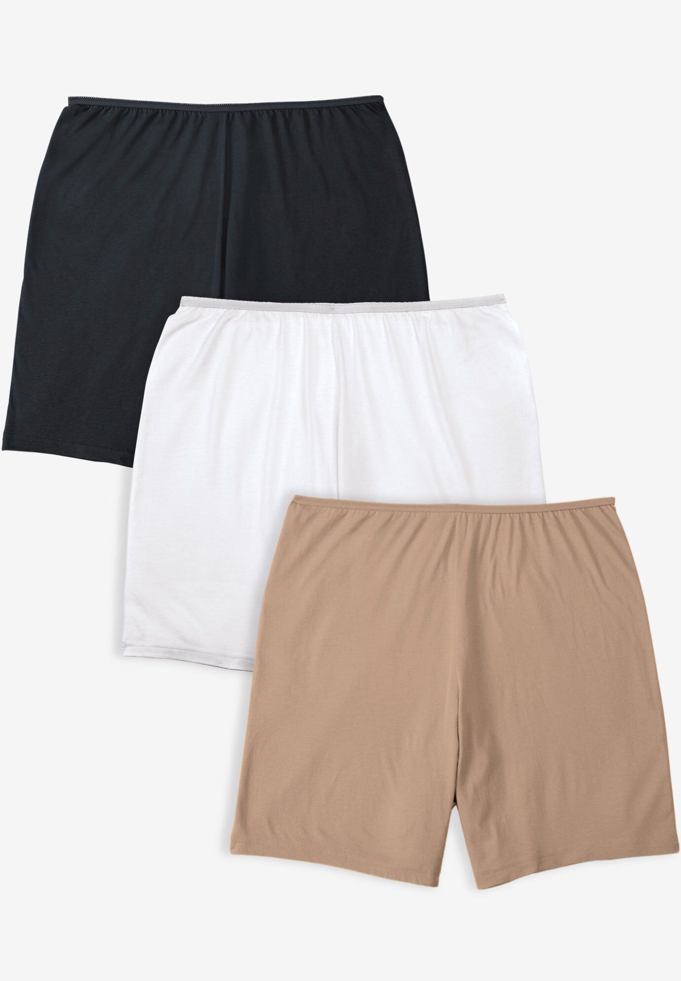 Stretch Cotton Boxer 3-Pack for Women, Basic Pack | Woman Within
