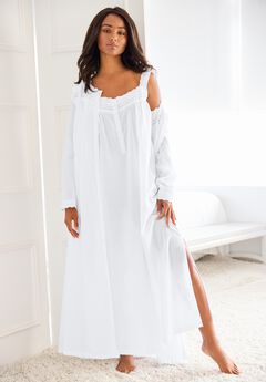 Plus Size White Nightgowns