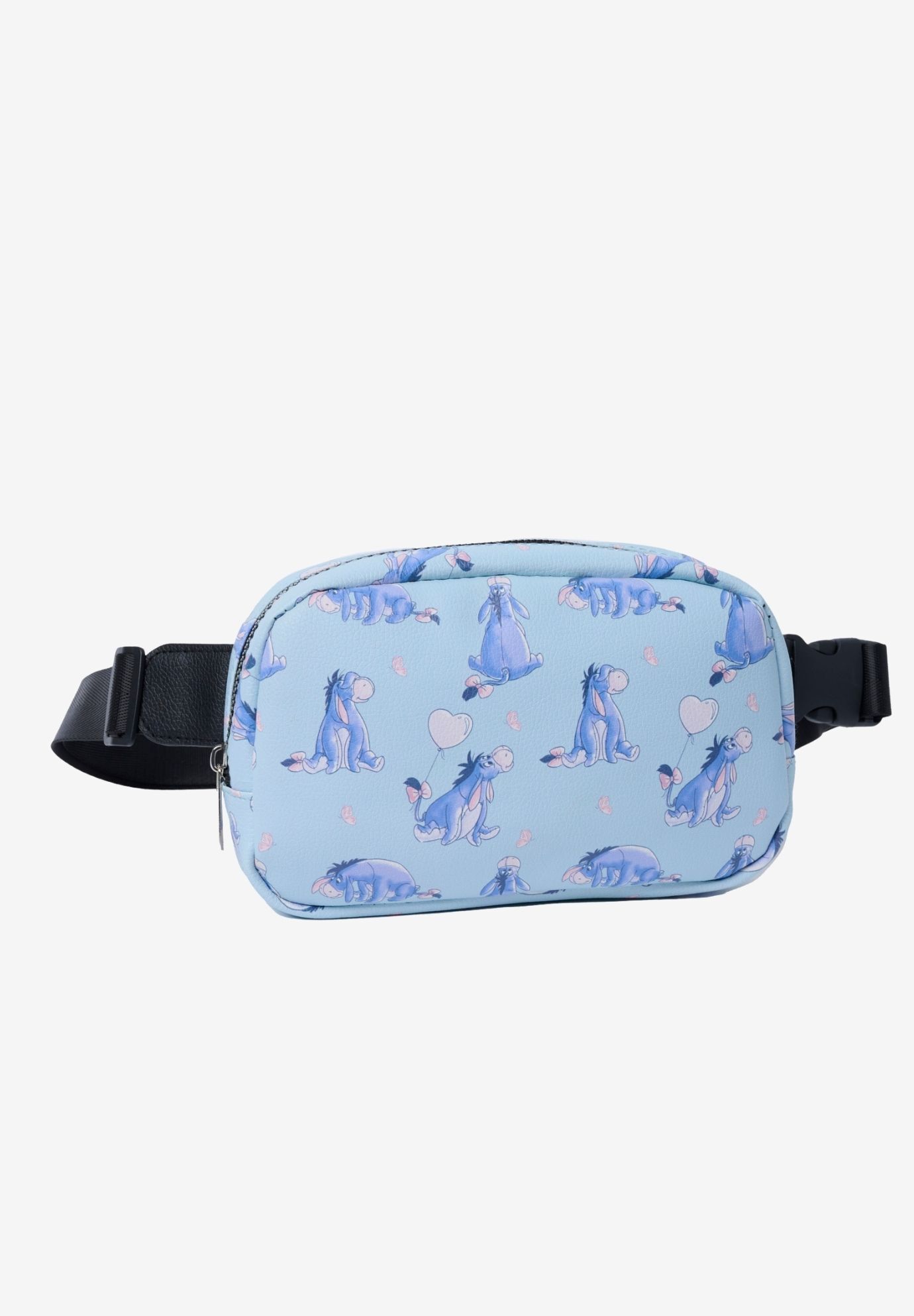 Disney Eeyore Belt Bag Blue Faux Leather Fanny Pack Waist Bag Crossbody Zippered, BLUE, alternate image number 2