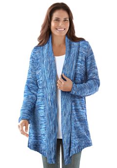 Multi Marled Cardigan Sweater