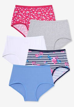 Comfort Choice® Full Coverage Stretch Cotton Brief 5-Pack