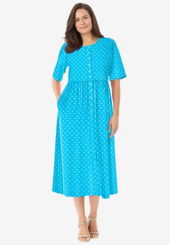 Button-Front Essential Dress