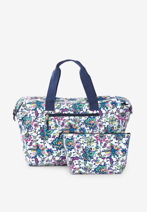 2-Piece Bag Set, WHITE PLAYFUL PAISLEY, hi-res image number null