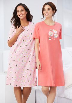 2-Pack Short-Sleeve Sleepshirt