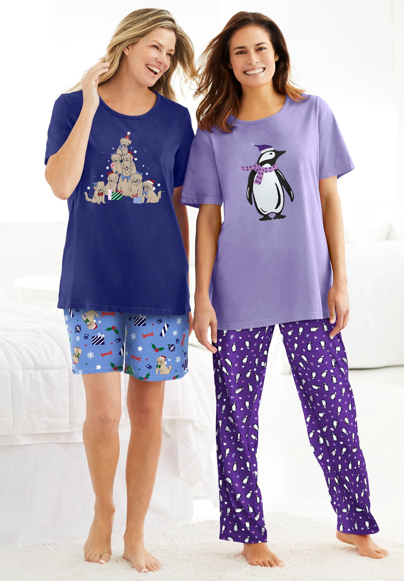 Knit PJ Short Set, , alternate image number 2